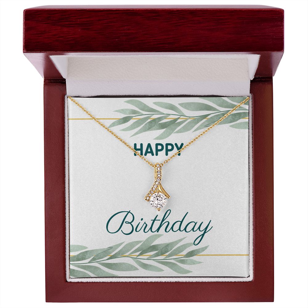 Birthday Jewelry Gift for Women - Elegant Cubic Zirconia Necklace in Sterling Silver or Gold Plated | Perfect for Anniversary, Valentine's Day & Special Occasions