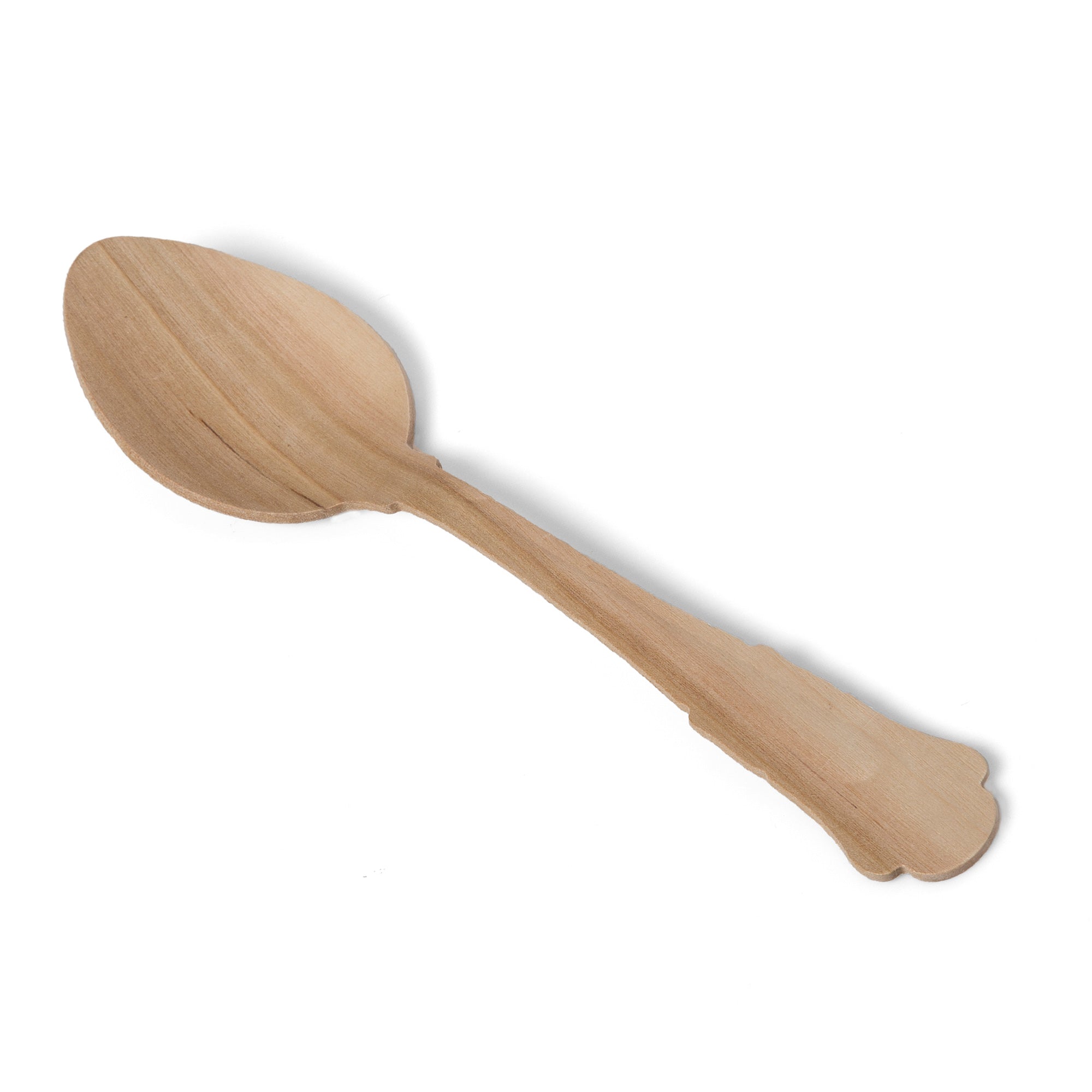 Tree Choice 7.8 Inch Biodegradable Wooden Spoons - 400 Count Eco-Friendly Disposable Cutlery for Parties, Picnics & Catering