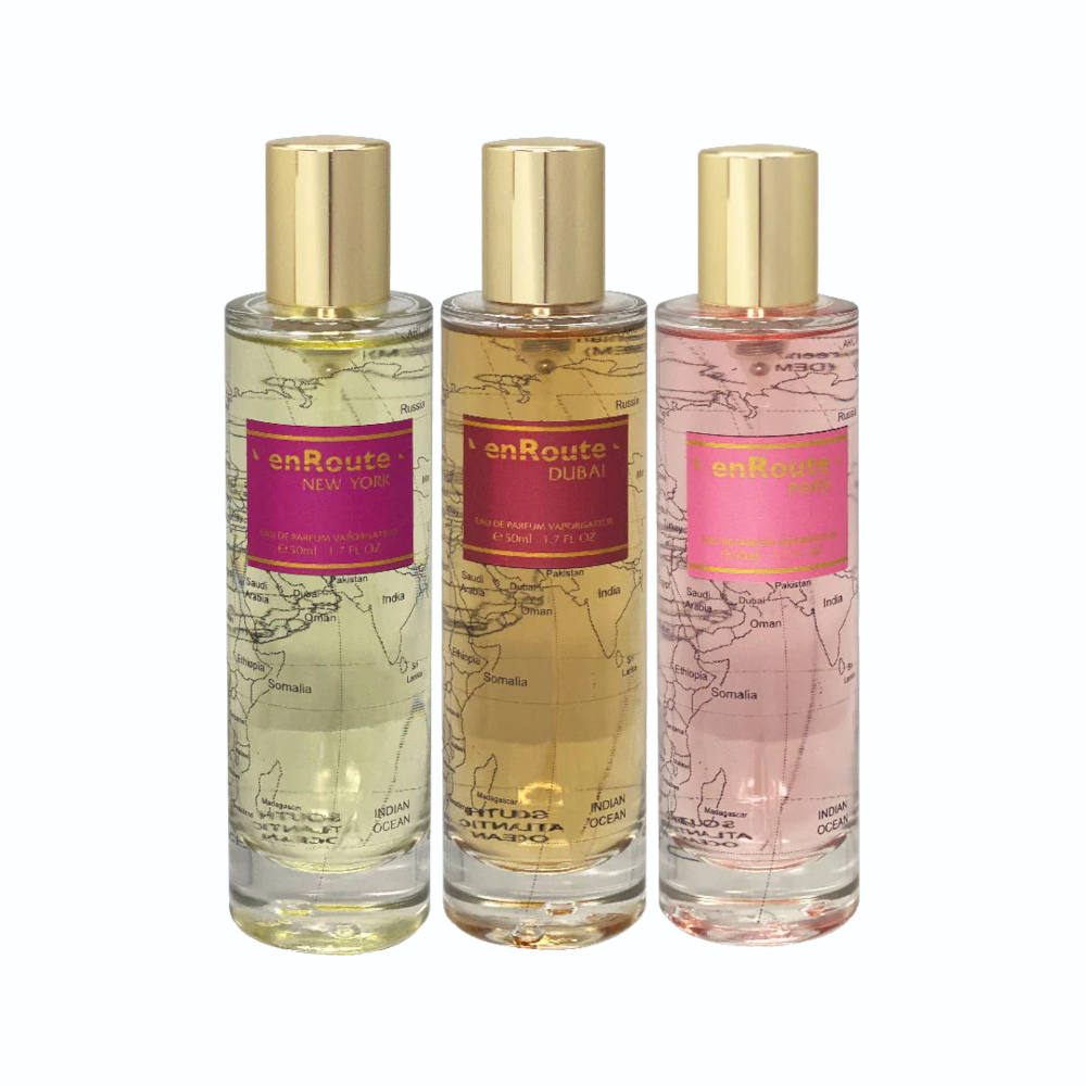En Route Pour Femme EDP Perfume Set - 3 x 50ml Women's Floral Fragrance Gift Set for Everyday Wear, Date Night & Special Occasions