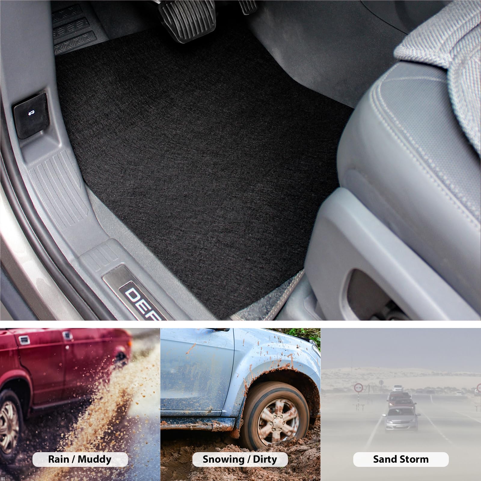 30 Pack Disposable Car Floor Mats - Waterproof & Non-Slip Auto Floor Protectors for Vehicles | Keep Your Car Clean & Mud-Free | Perfect for Road Trips, Camping & Winter Weather