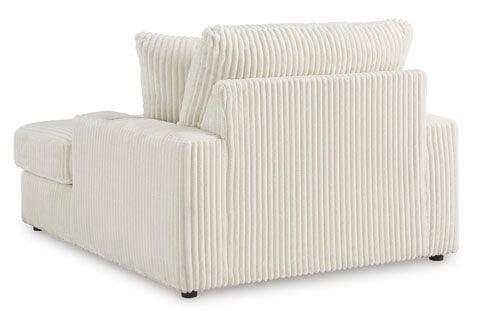 Lindyn Ivory Chaise Lounge Sofa 2110415 - Modern Upholstered Chaise for Living Room, Bedroom, or Office