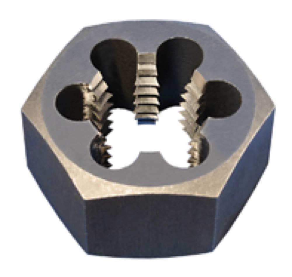 Alfa Tools CSRTD70736 2-1/2 to 4 Inch Carbon Steel Hex Rethreading Die - Pipe Thread Repair Tool for Plumbing, HVAC, and Automotive Applications