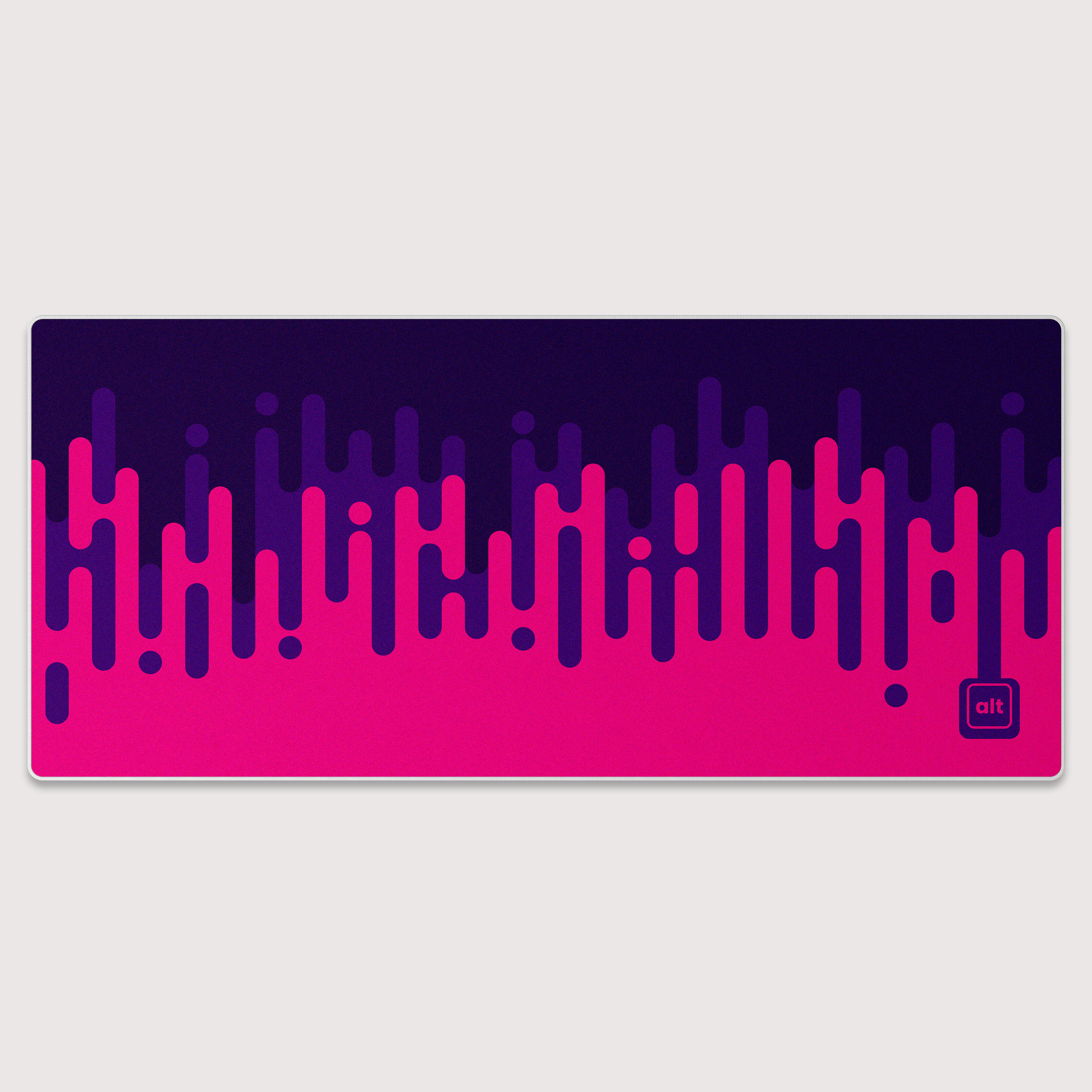 Premium Linear Waves Fuchsia Gaming Mouse Pad - Non-Slip Rubber Base, Smooth Surface for PC & Laptop - Perfect for Office, Gaming & Graphic Design Workspaces
