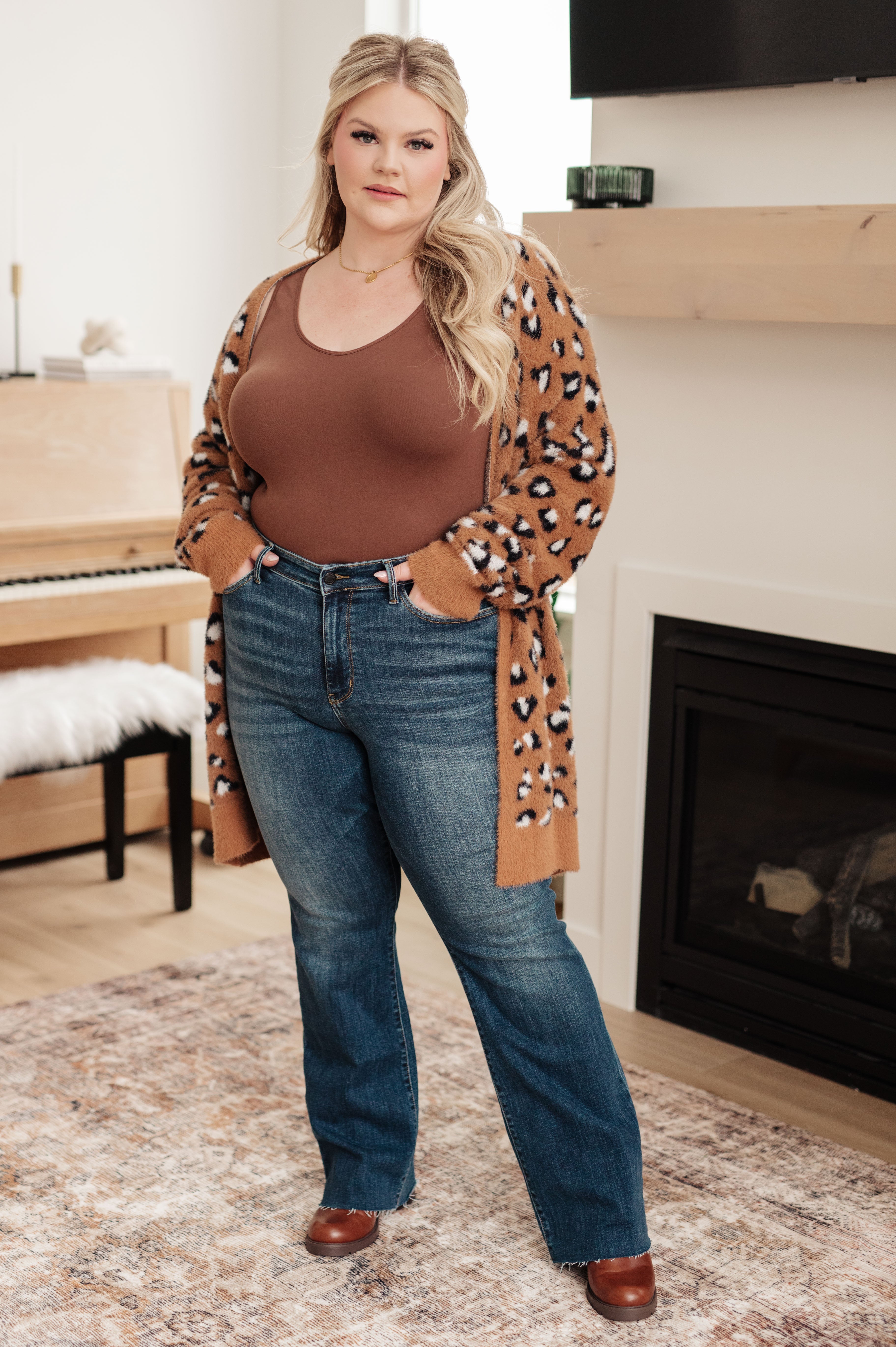 Animal Instinct Longline Cardigan for Women - Cozy Open Front Knit Sweater | Perfect for Fall Layering, Casual Outfits & Coffee Dates
