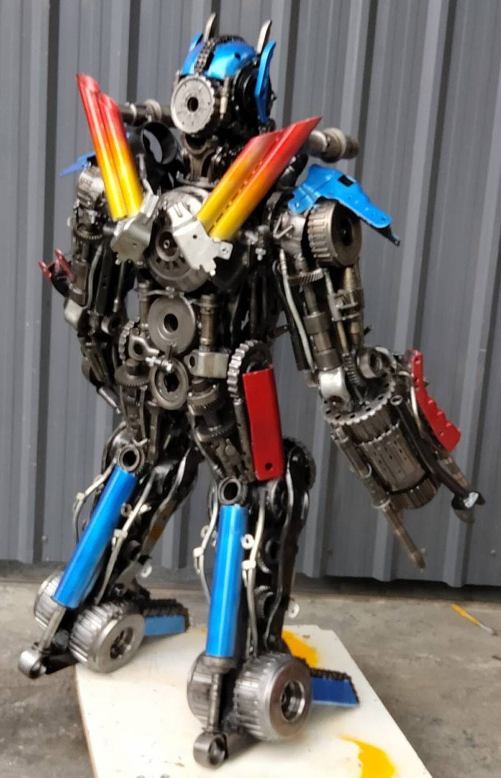 Optimus Prime Metal Art Sculpture - 55