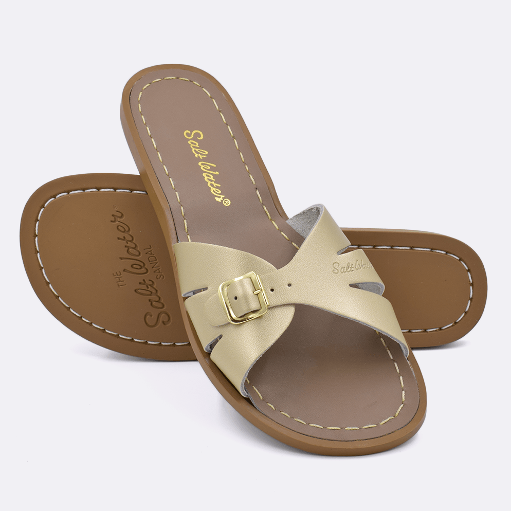 Salt Water Classic Slide Sandals - Comfortable & Stylish Beach Footwear for Women & Men - Perfect for Summer, Poolside, and Vacation Wear