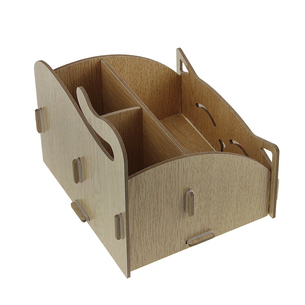Handmade Solid Wood Pen Holder - White Oak Desk Organizer for Office & Home Workspace | Perfect for Pencils, Markers, and Stationery