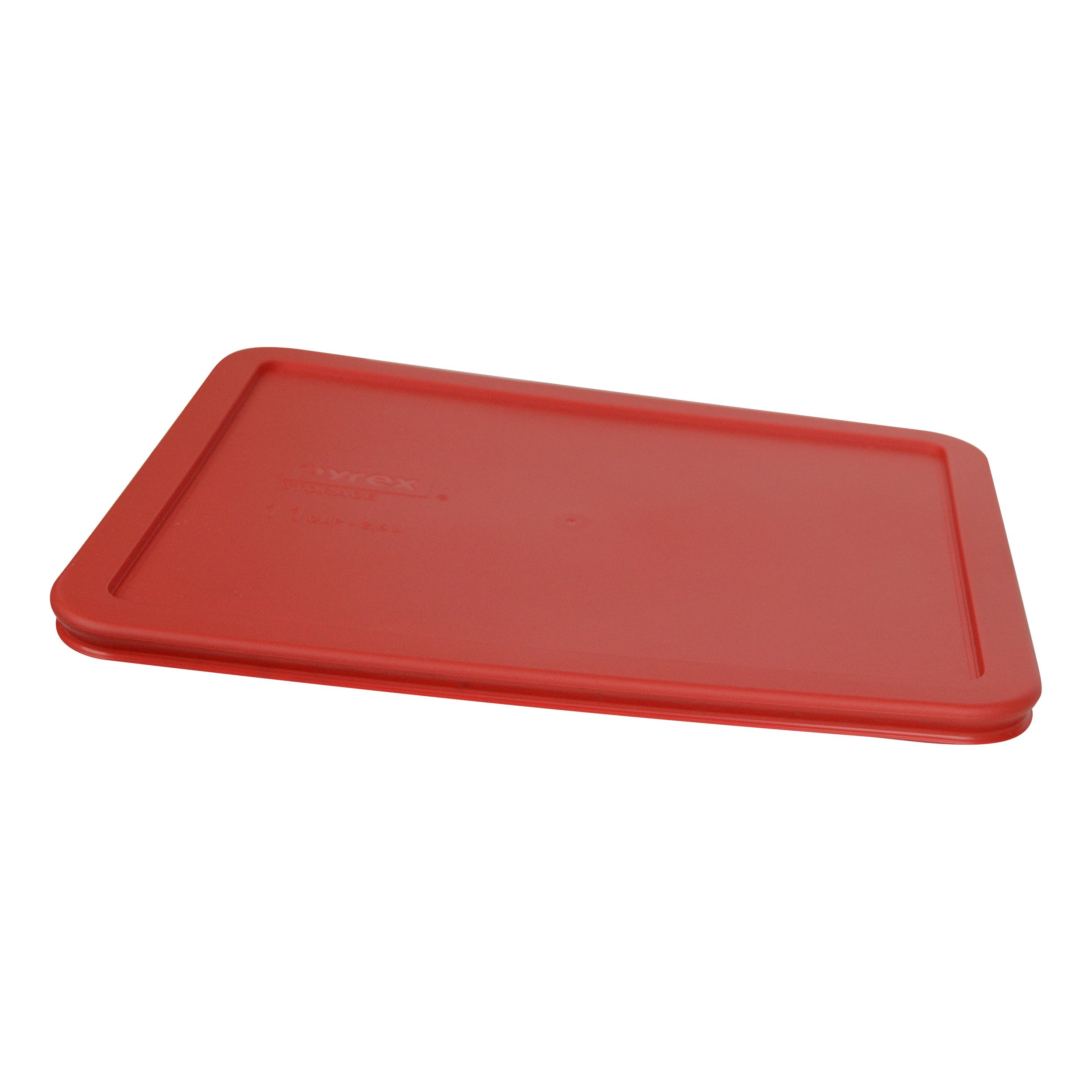 Pyrex 7212-PC 11 Cup Red Plastic Storage Lid for Glass Baking Dishes - Airtight Food Container Cover for Meal Prep, Leftovers & Refrigerator Storage