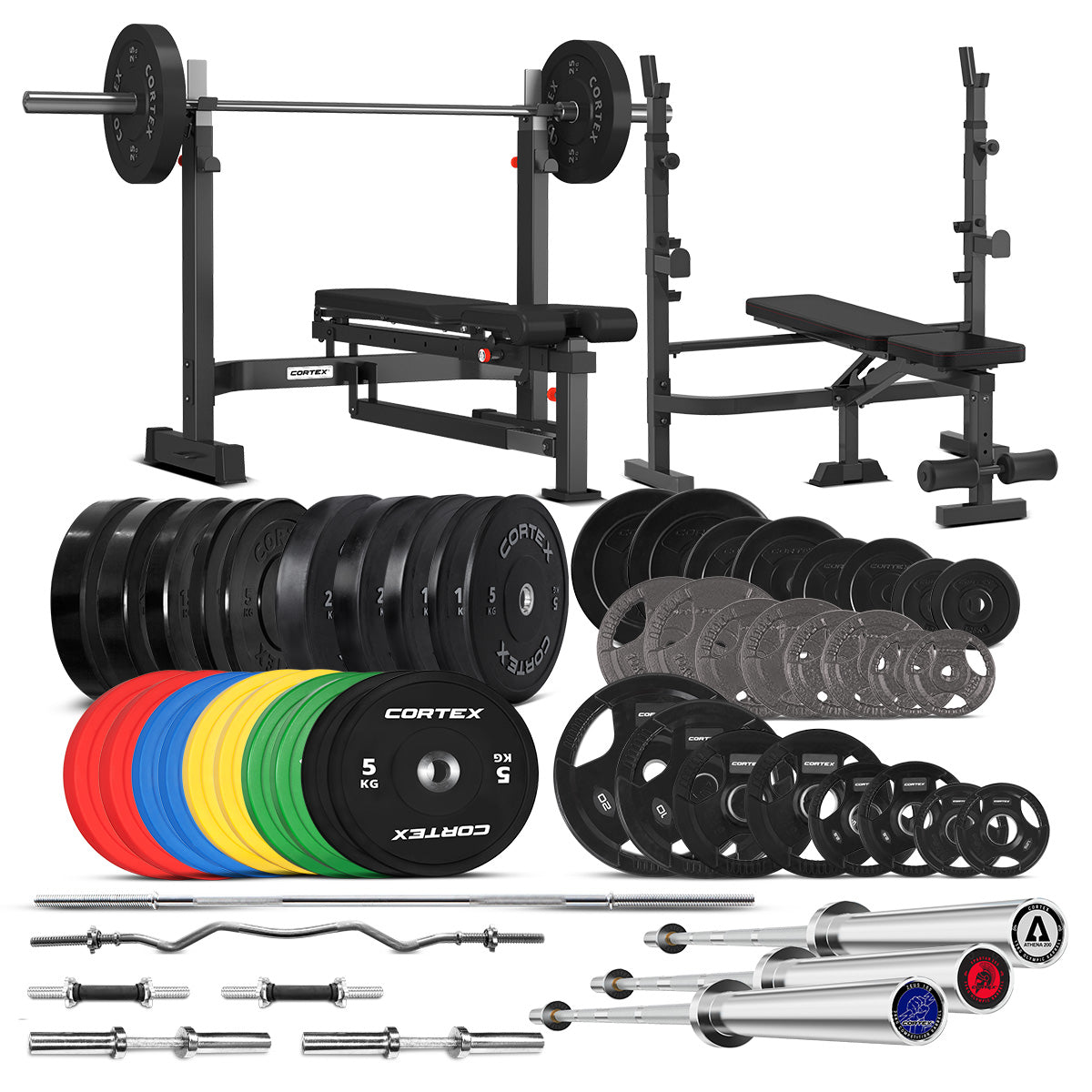 DIY Bench Press Package - Custom Home Gym Equipment for Strength Training & Weightlifting | Perfect for Garage & Home Workouts