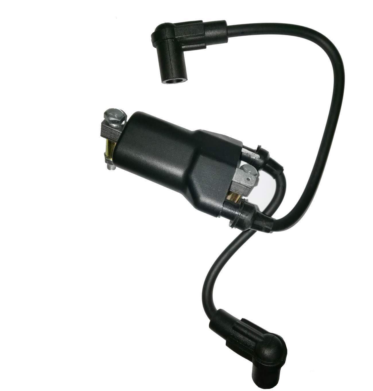 High Performance Ignition Coil Replacement for EZ Go Gas Golf Cart 1991-2002 Marathon 1993-2003 Medalist 1994-1995 TXT 4-Cycle 1996-2002 - Compatible with 26652-G01 EPIGC103 ZF-IG-A00114 - Perfect for Golf Course Maintenance & Cart Repair