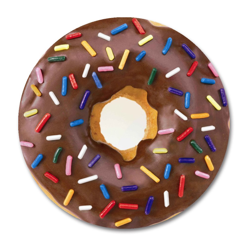 Smooffly Donut Round Mouse Pad - Cute Foodie Gaming Mousepad with Non-Slip Base for PC, Laptop & Office Desk - Perfect for Gamers, Anime Fans & Kawaii Lovers
