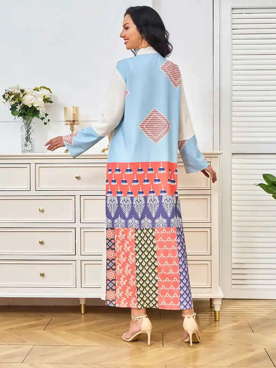 Elegant Embroidery Eid Caftan Dress for Women - Traditional Moroccan Kaftan #24333 - Perfect for Eid Celebrations, Weddings & Special Occasions