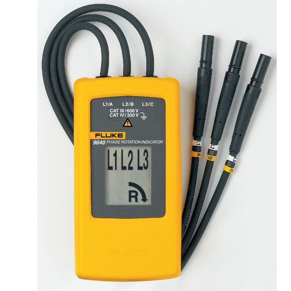100% Authentic F9040 9040 3 Phase Rotation Indicator Motor Drive Tester Meter 700V - Professional Electrical Testing Tool for Industrial Motors, HVAC Systems & Power Equipment