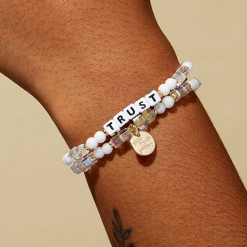 Little Words Project Trust Bracelet - Inspirational Friendship Bracelet for Women & Teens - Meaningful Gift for Best Friends, Sister, Daughter - Perfect for Daily Wear, Gifting & Special Occasions