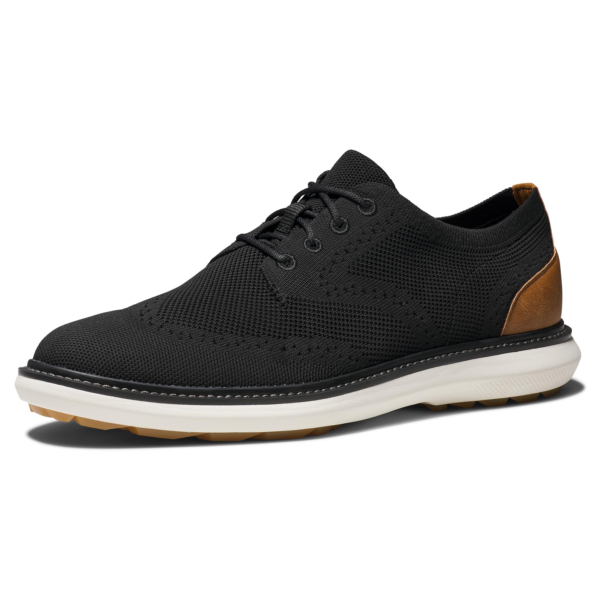 FootJoy Men's Traditions Knit Golf Shoes - Comfortable & Stylish Spiked Golf Footwear for Men | Perfect for Golf Course, Driving Range & Casual Wear