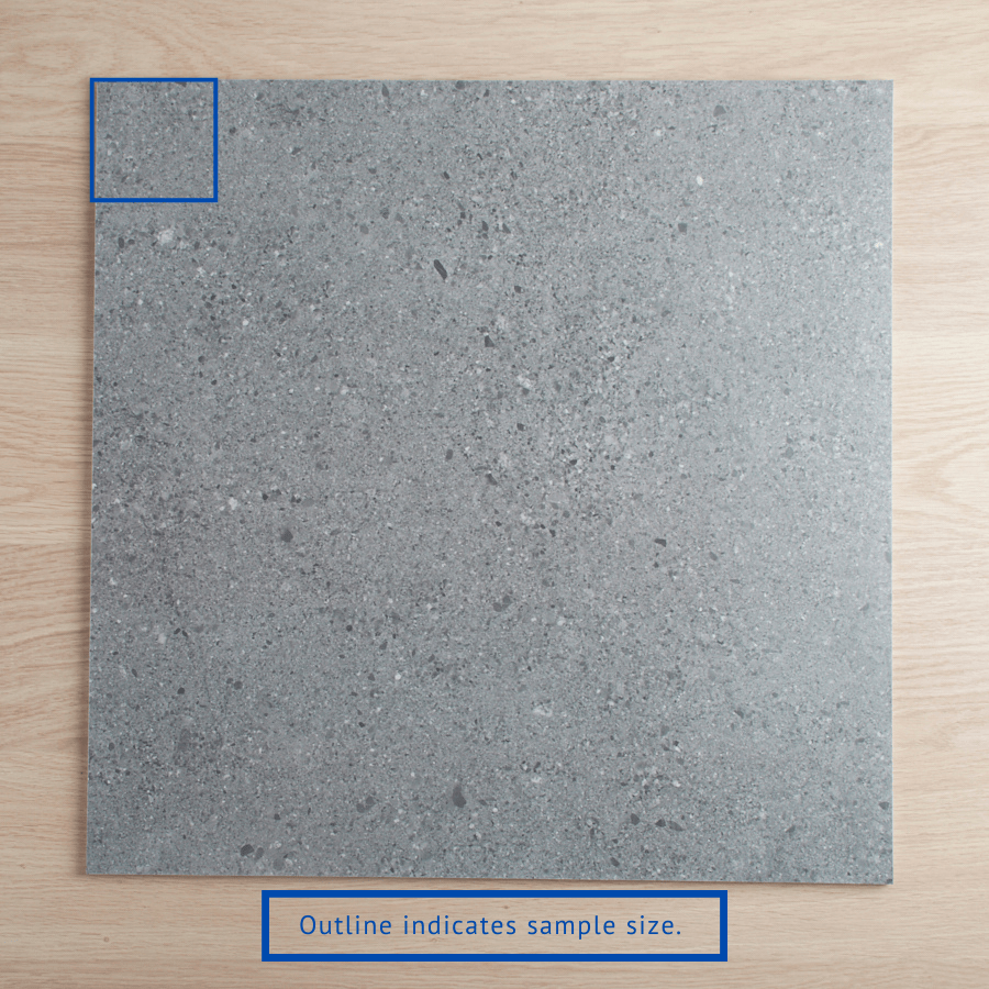 Hamilton Matte Charcoal Concrete Look Tile - Premium Peel and Stick Wall Tiles for Kitchen Backsplash, Bathroom, and Living Room Decor