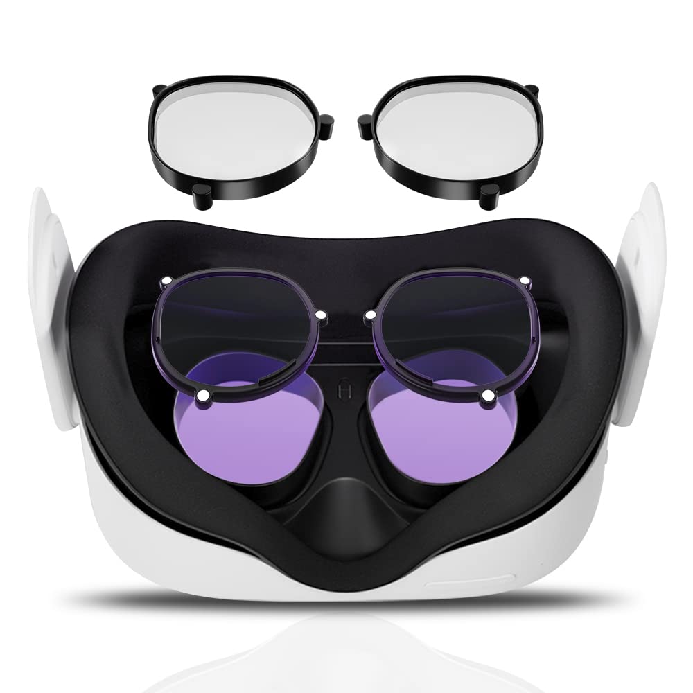 Premium VR Myopia Glasses for Oculus Quest 2 - Magnetic Alloy Frame & Anti-Scratch Lenses (-4.50 SPH) | Comfortable VR Gaming Glasses Accessories for Enhanced Vision & Eye Protection | Perfect for Long Gaming Sessions & Virtual Reality Experiences