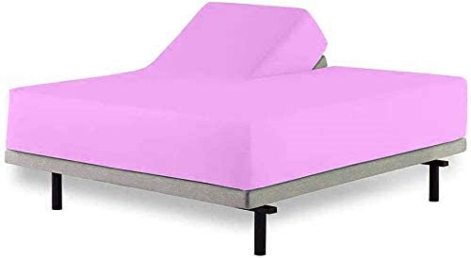Premium 100% Egyptian Cotton 600 Thread Count Split Queen Fitted Sheet for Sleep Number Beds - 2-Piece Half Split Design (28
