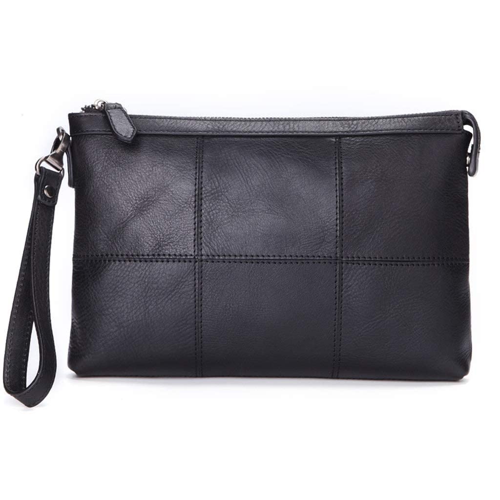 Genuine Leather Zipper Long Clutch Wallet for Men - RFID Blocking Bifold Wallet with Card Holder & Phone Pocket | Perfect for Travel, Business & Everyday Use
