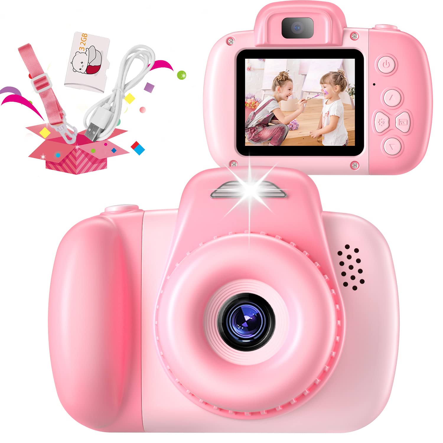 HAONIU 48MP Kids Digital Camera with 2.0