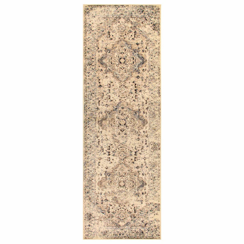 Stylish Nysa Floral Geometric Diamond Pattern Indoor Area Rug - Perfect for Living Room, Bedroom, and Home Decor