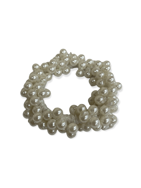 Equetech Pearl Beaded Hair Scrunchie - Elegant Hair Accessories for Women & Girls - Perfect for Weddings, Parties & Everyday Style
