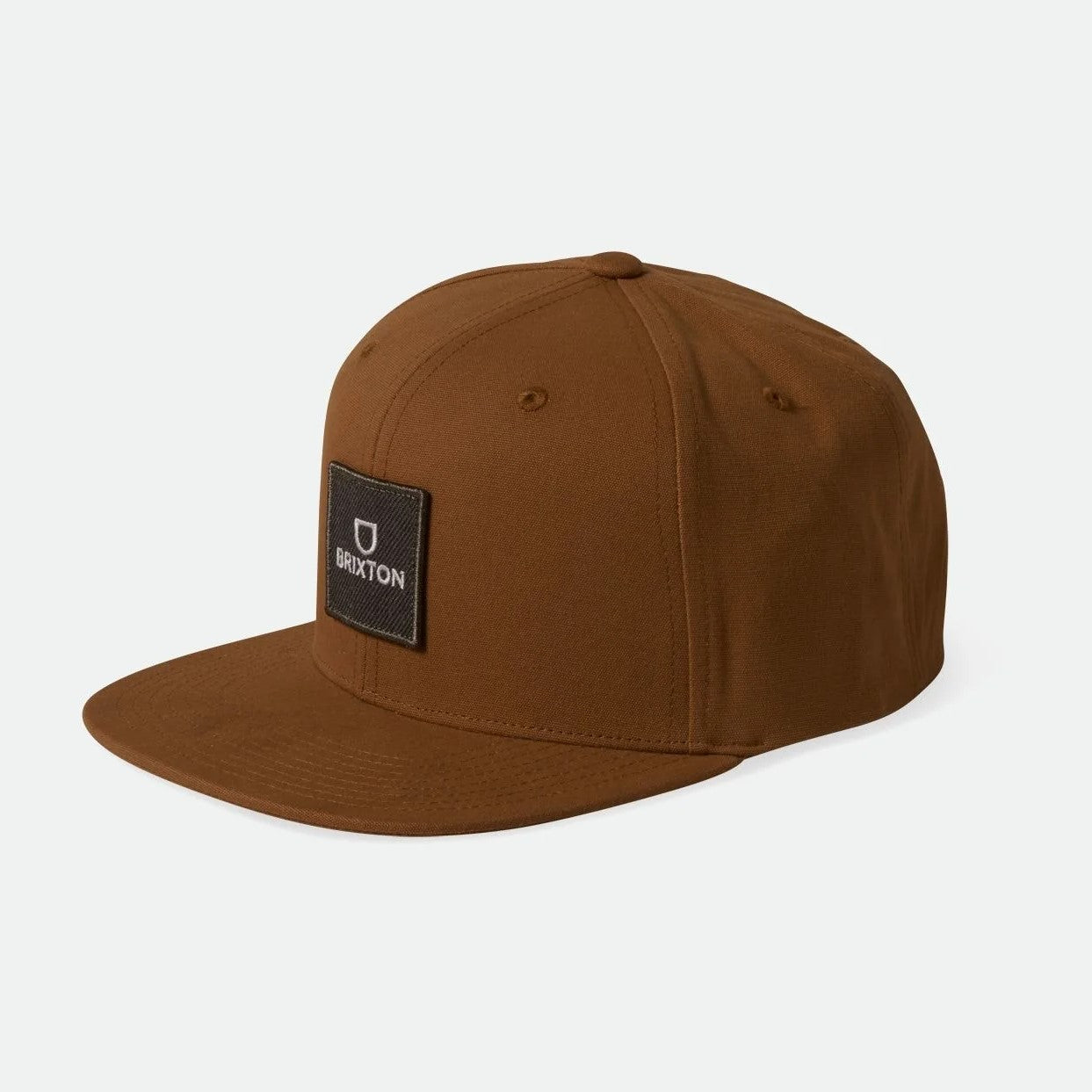 BRIXTON Alpha Square Netplus MP Snapback Hat - Copper - Stylish & Comfortable Baseball Cap for Men & Women - Perfect for Casual Wear, Outdoor Activities & Sports