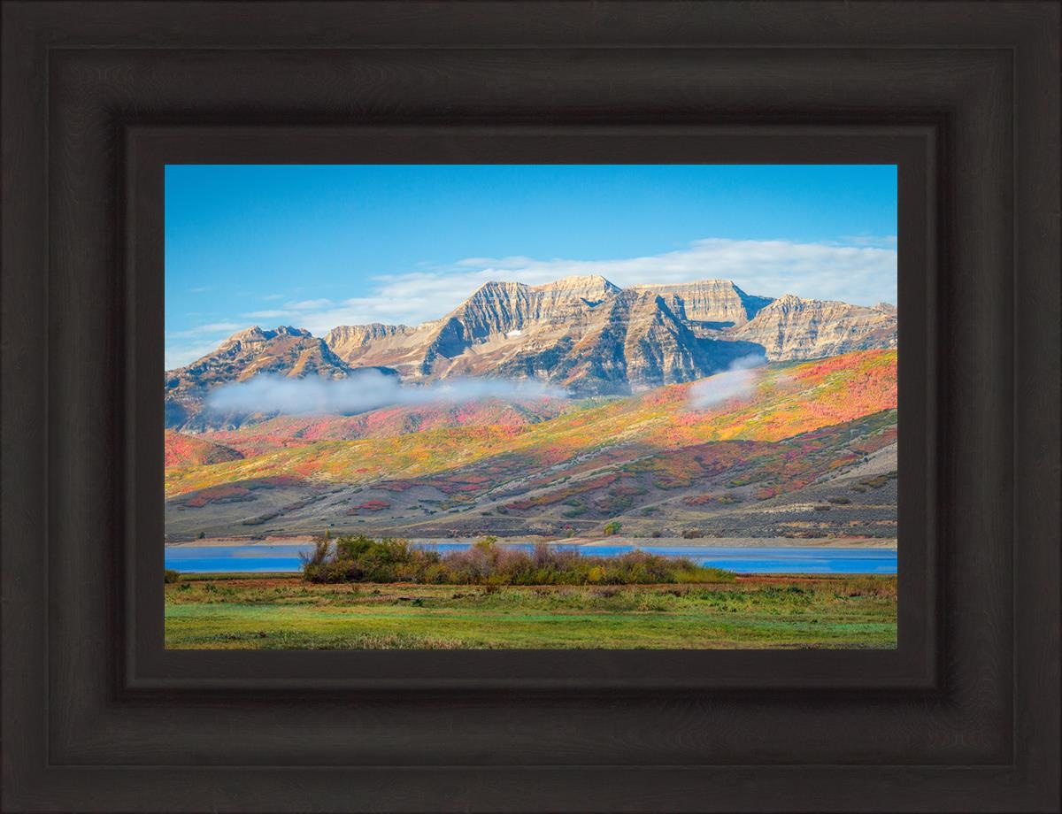 Autumn Splendor Over Timpanogos - Stunning Fall Landscape Photography Print for Home & Office Wall Decor | Perfect for Living Rooms, Bedrooms & Gifts
