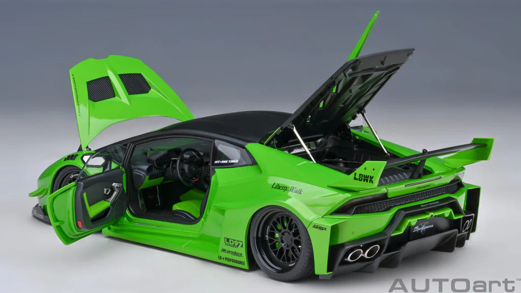 AUTOart 1:18 Scale Lamborghini Huracan GT LBWK Silhouette Works Diecast Model Car in Pearl Green - Perfect for Collectors, Display & Racing Enthusiasts