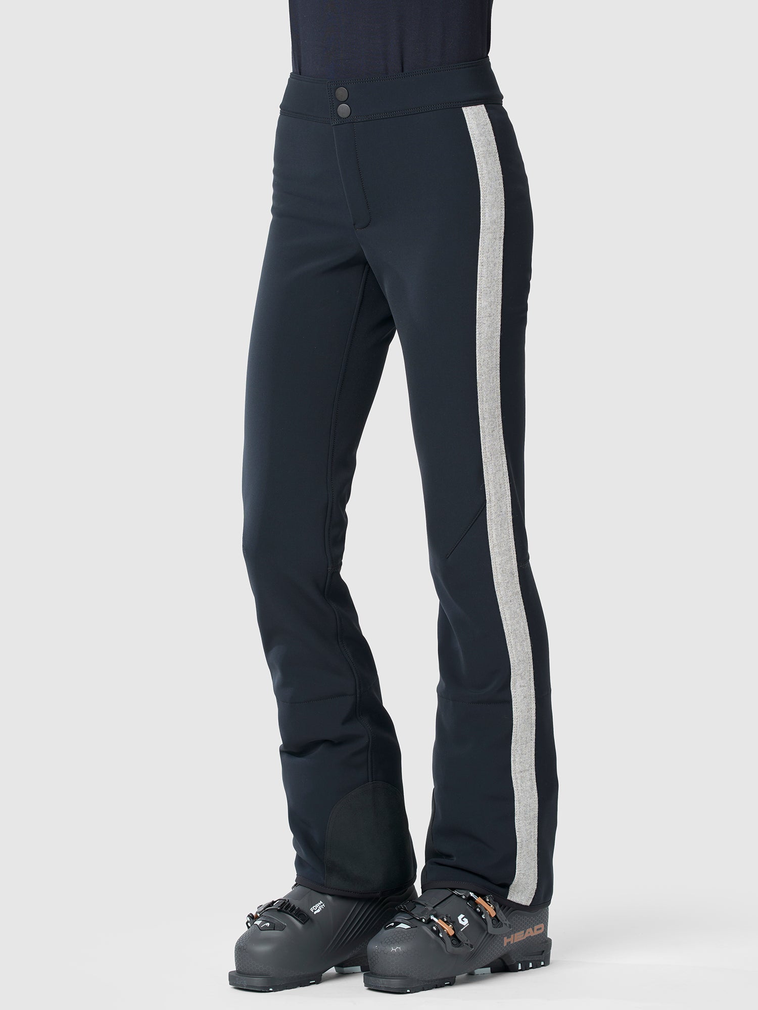 Issy Loden Stripe Ski Pants for Women - Waterproof Winter Snow Pants with Thermal Lining - Perfect for Skiing, Snowboarding & Cold Weather Outdoor Activities