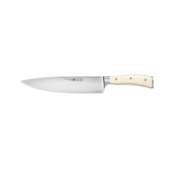 WUSTHOF Classic Ikon Crème Cook's Knife 9 Inch - Premium German Stainless Steel Chef Knife for Professional Cooking & Food Prep - Perfect for Slicing, Dicing & Chopping Vegetables, Meat & Herbs