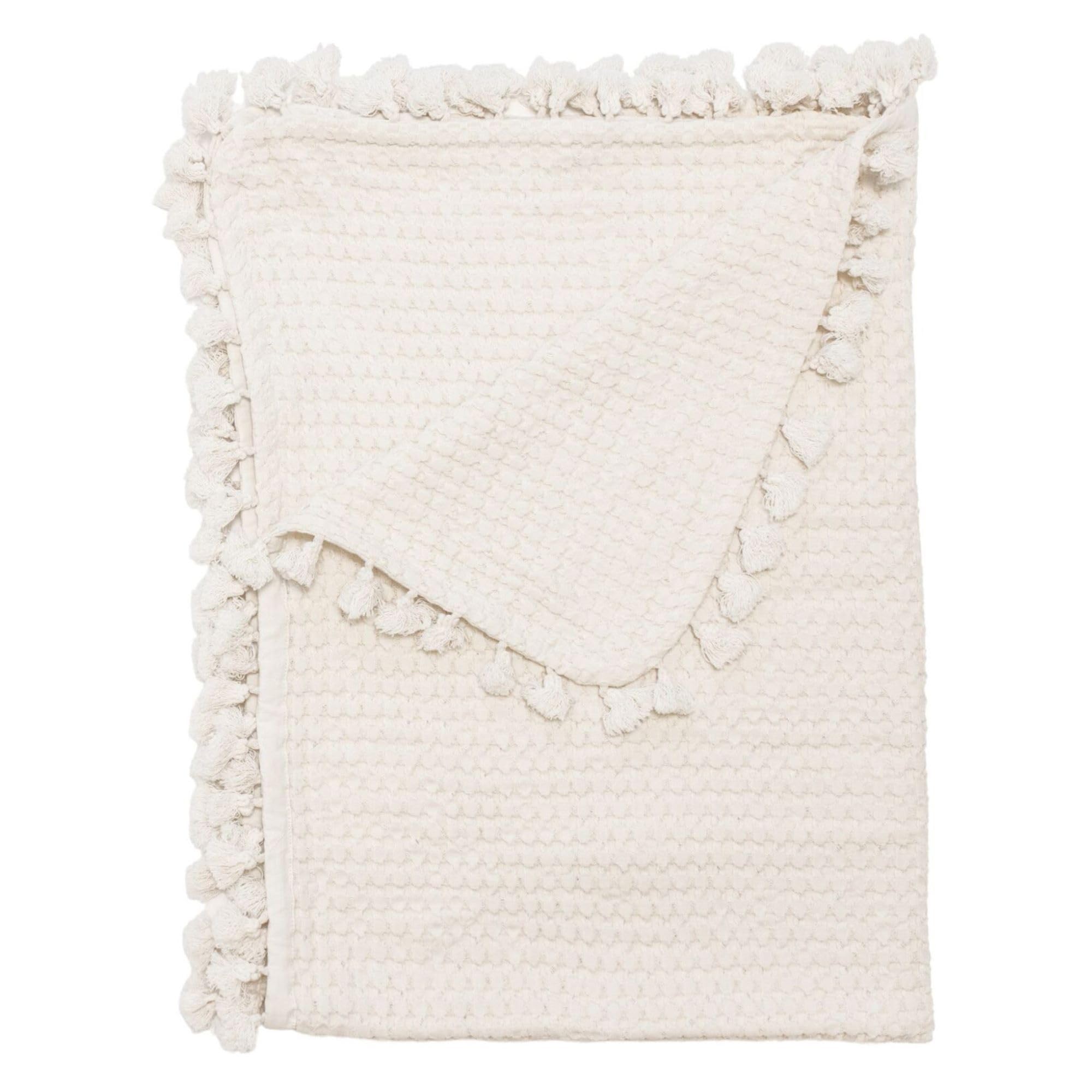 **Soft 100% Cotton Crane Baby Birch Waffle Knit Blanket – 36