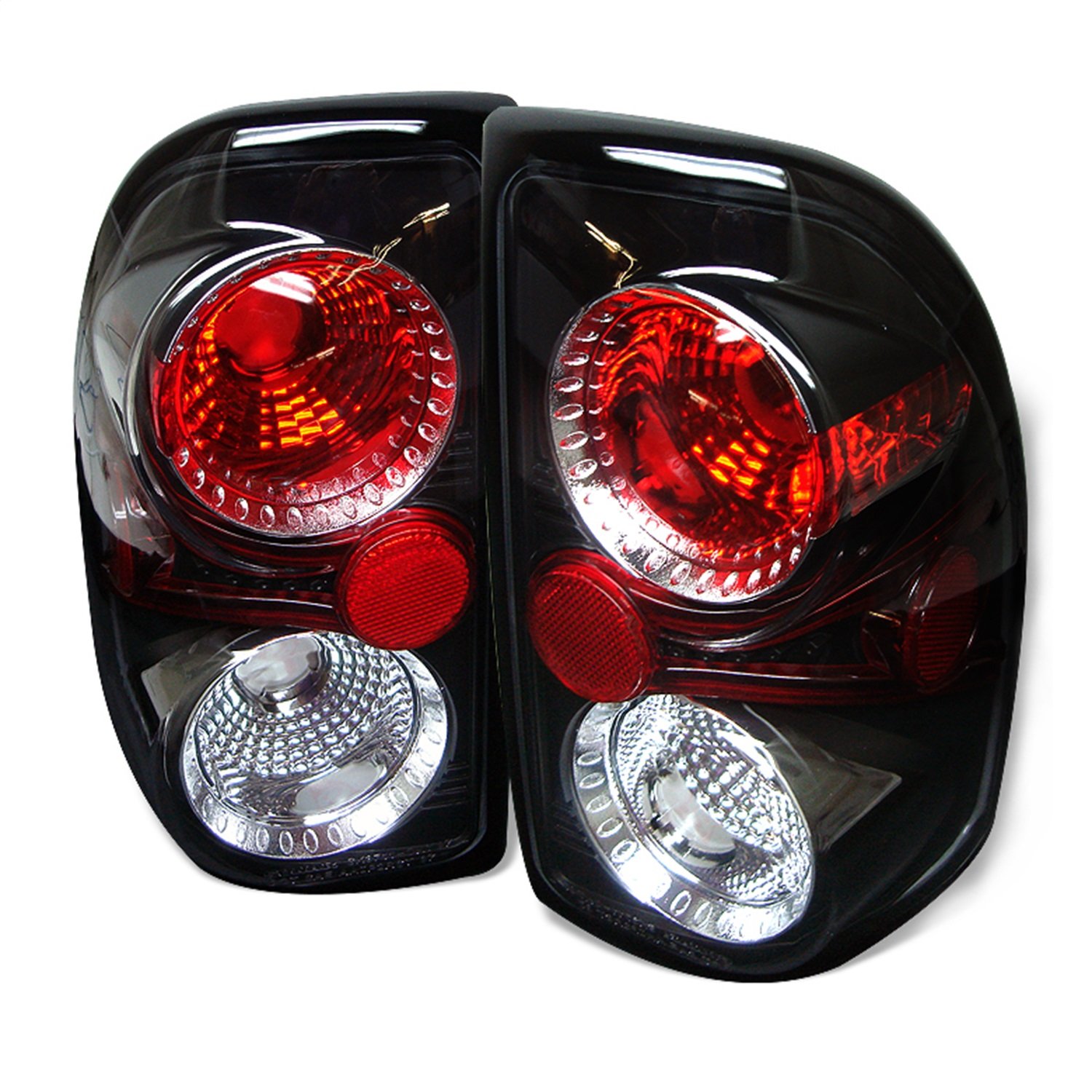 Spyder Auto 5002327 Euro Style Tail Lights - Black/Clear LED Brake Lights for BMW, Mercedes, Audi - Enhances Night Visibility & Vehicle Style