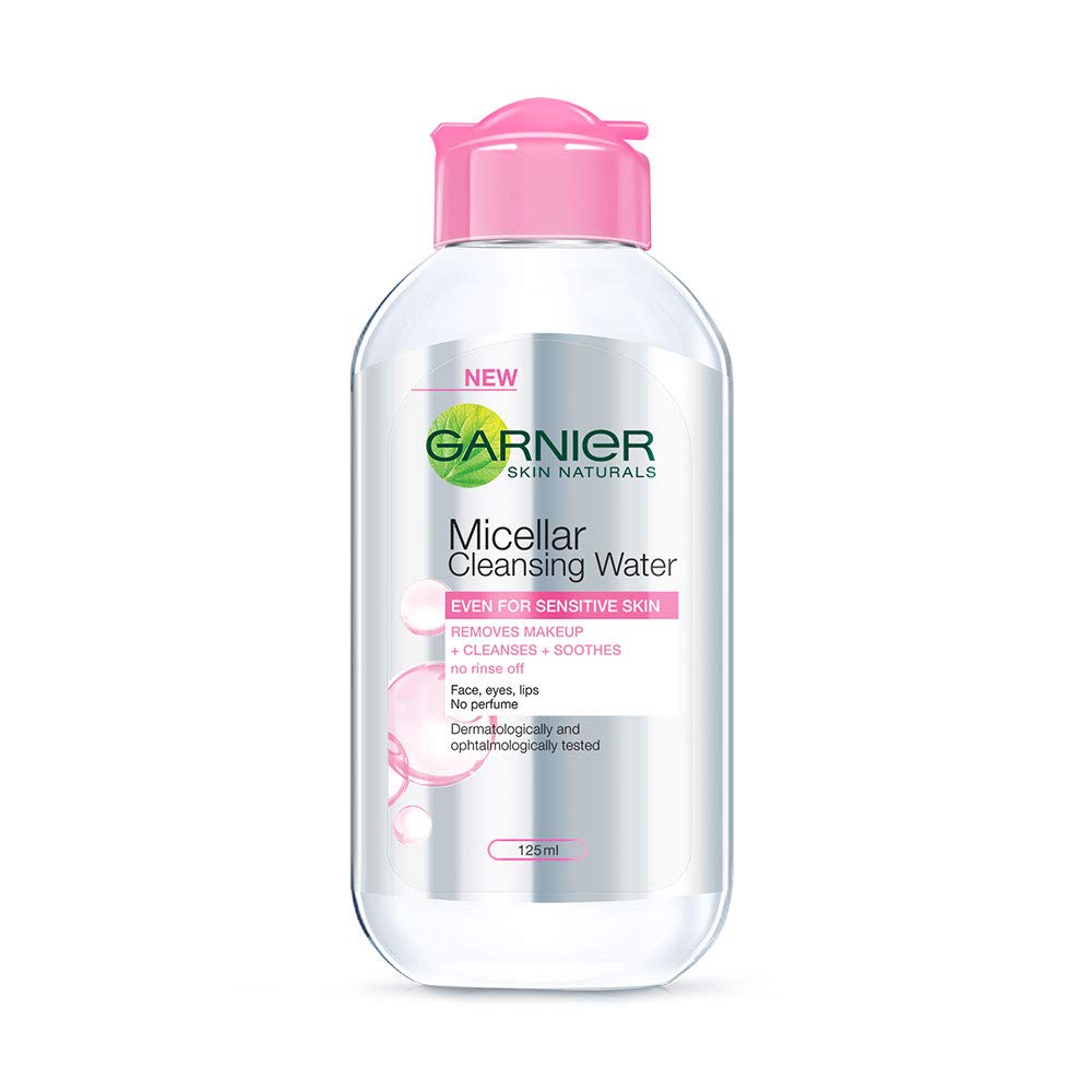 Garnier Skin Naturals Micellar Cleansing Water 125ml & Charcoal Face Serum Sheet Mask 28G - Gentle Makeup Remover & Deep Cleansing Mask for Glowing Skin - Perfect for Daily Skincare Routine & Spa Night
