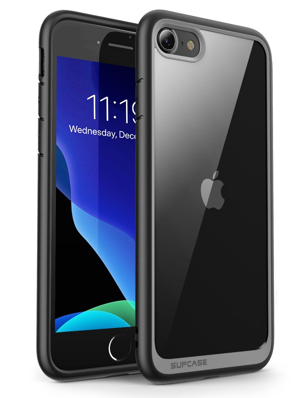 iPhone SE (2022) Case - Unicorn Beetle STYLE Slim Clear Protective Cover [Black] | Shockproof & Scratch Resistant for Everyday Use, Work & Travel