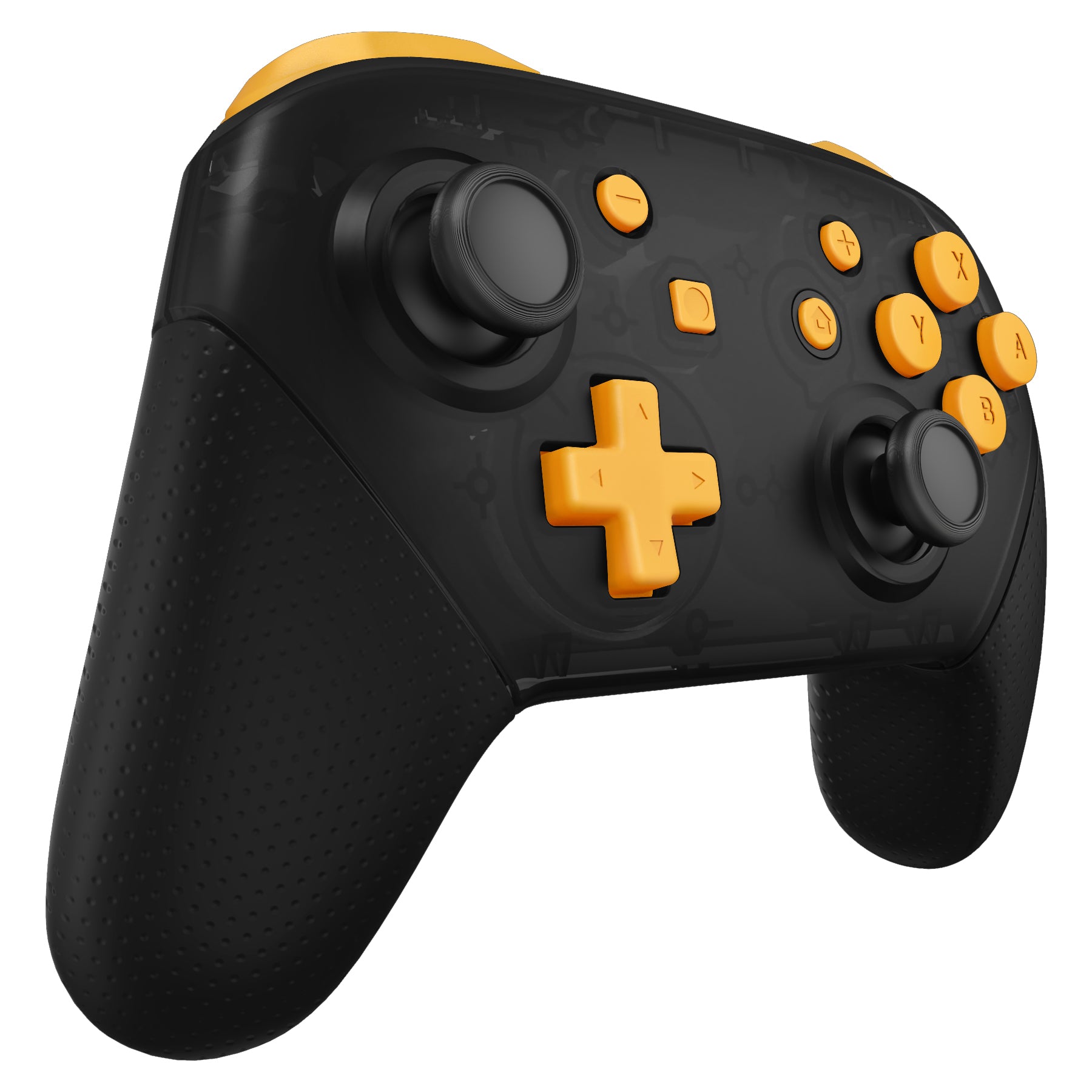 eXtremeRate DIY Replacement Full Set Buttons for Nintendo Switch Pro Controller - Caution Yellow (KRP318) | Upgrade Your Gaming Experience | Perfect for Customization & Repair
