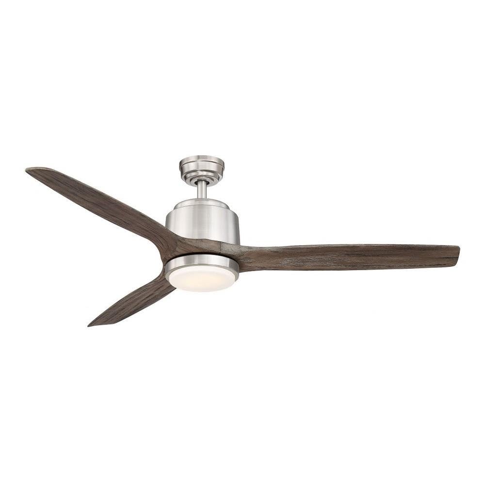Wind River Reya 56 Inch Ceiling Fan with Remote Control, Nickel Finish - Perfect for Living Room, Bedroom & Outdoor Patio Cooling
