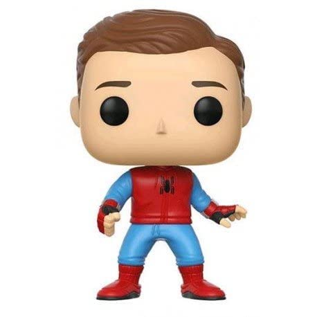 Funko POP! Marvel Spider-Man: Homecoming Walmart Exclusive - Unmasked Homemade Suit Action Figure #223 | Collectible Gift for Marvel Fans, Home & Office Display