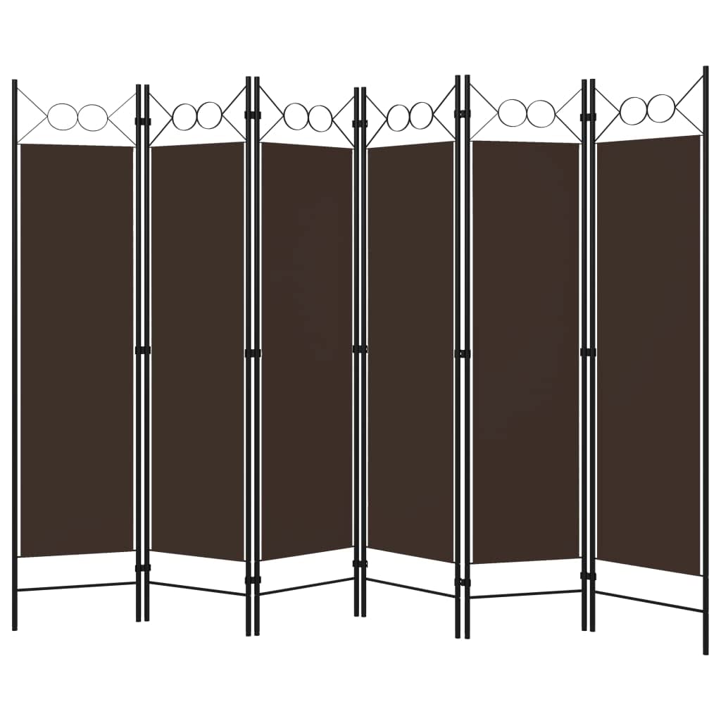CHARMMA 6-Panel Room Divider Privacy Screen - 94.5