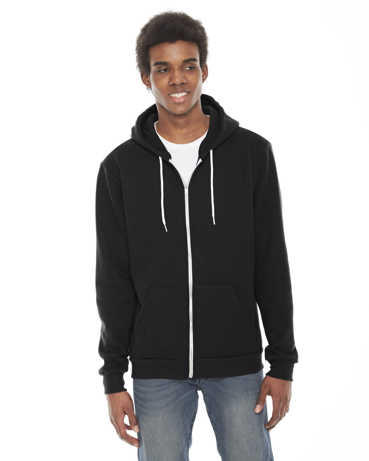 American Apparel F497W Unisex Flex Fleece Zip Hoodie - Soft & Comfortable Pullover for Men & Women | Perfect for Casual Wear, Gym, and Outdoor Activities
