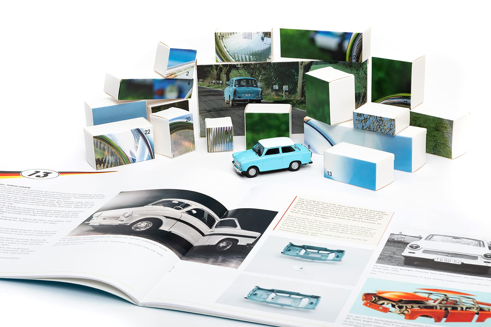 Trabant Car Advent Calendar - DIY Iconic Model Car Kit | 24-Day Build Challenge | Perfect for Christmas Countdown & Car Enthusiast Gifts