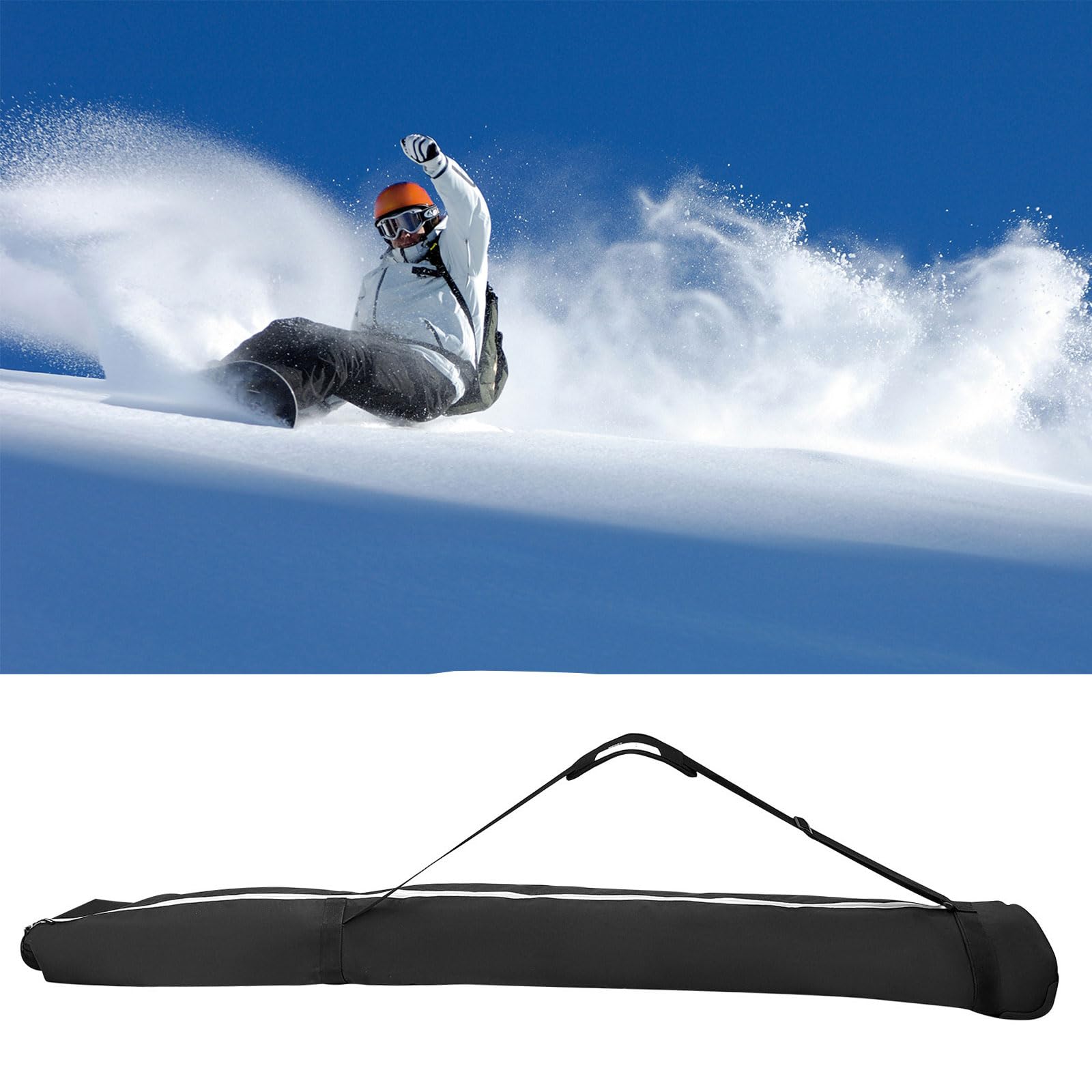 **Padded Rolling Snowboard & Ski Travel Bag with Wheels - Waterproof Protective Gear for Snowboard Goggles - Perfect for Air Travel & Mountain Adventures**