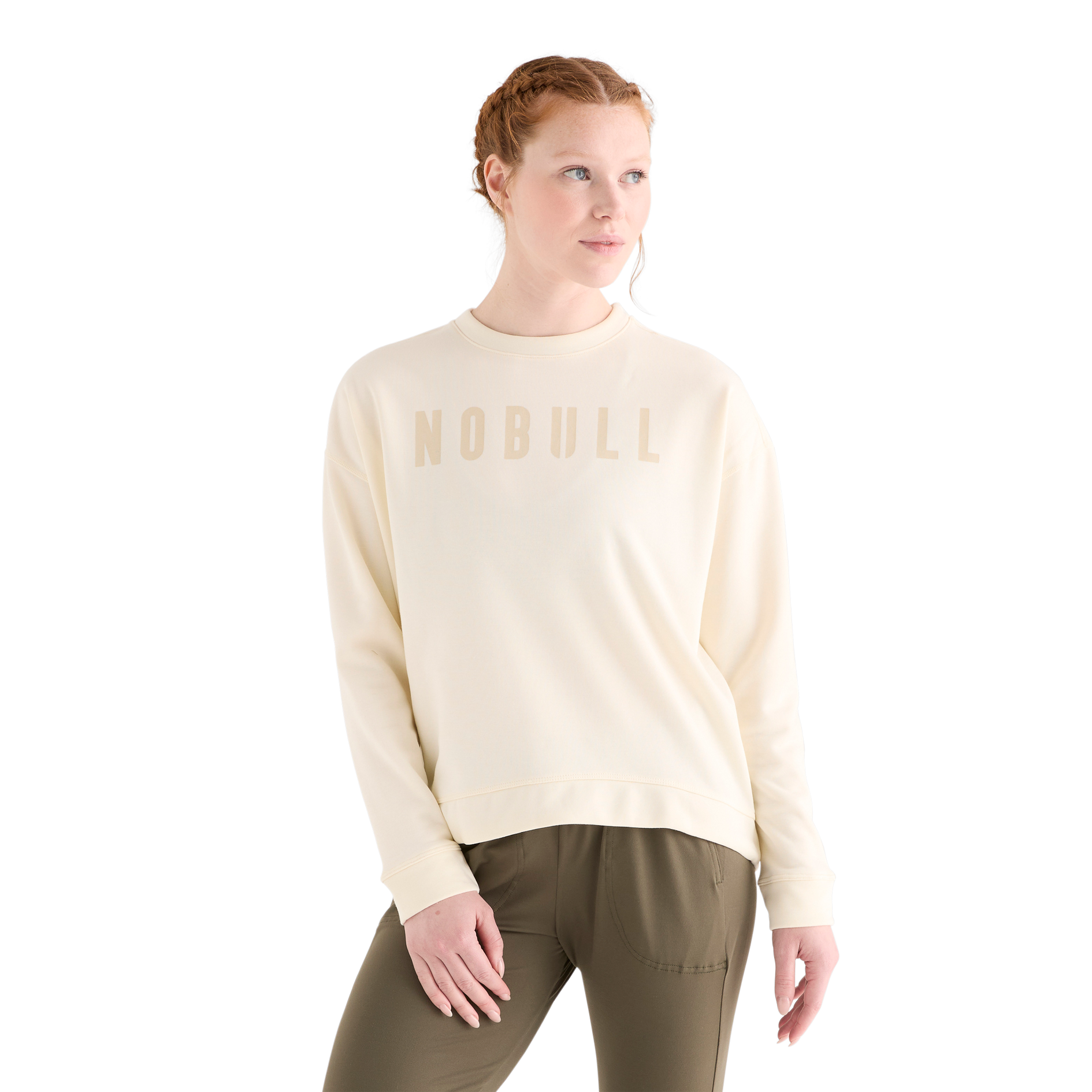 NOBULL Women's Crew Sweatshirt - Comfortable Workout Hoodie for Gym, Running & Casual Wear