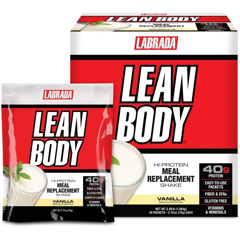 Labrada Lean Body High Protein Meal Replacement Shake - 25g Protein, Low Sugar, Gluten Free - Perfect for Post-Workout Recovery & Weight Management