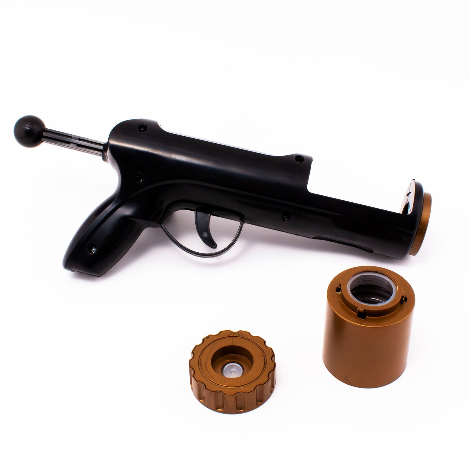 Black & Gold Alcohol Shot Gun - Party Drinking Game Accessory for Fun Gatherings & Events
