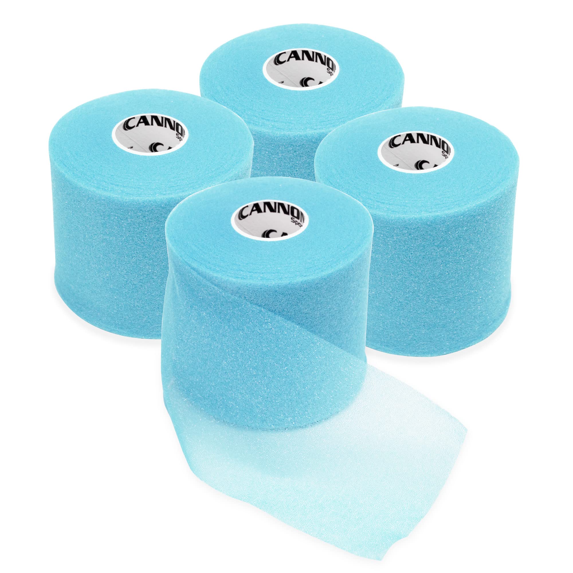 Cannon Sports Pre-Wrap Athletic Tape - 4 Pack (30 Yards Each, 120 Yards Total) - Aqua Color for Wrist, Ankle & Joint Support - Perfect for Volleyball, Basketball & Sports Injury Prevention