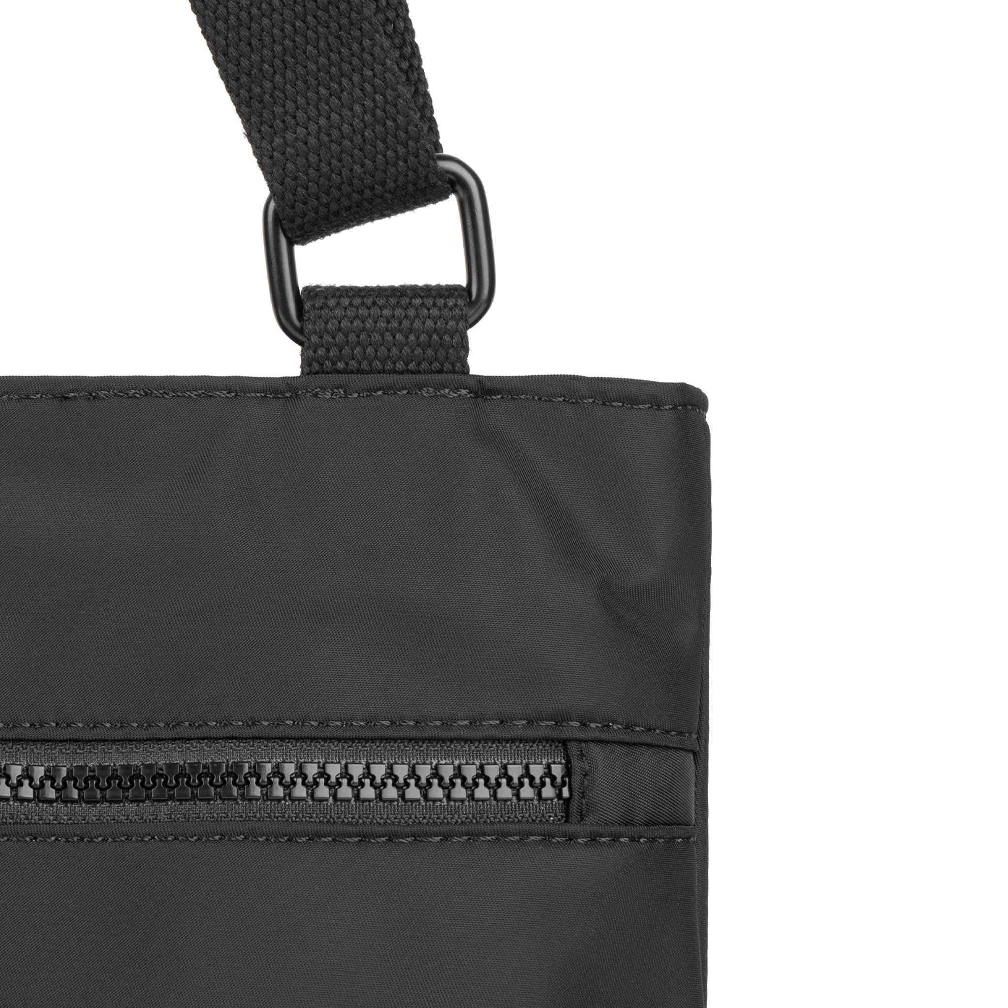 Moorgate M All Black Recycled Nylon Backpack - Eco-Friendly Waterproof Laptop Bag for Travel, Work & School | Durable Unisex Daypack for Commuters & Students