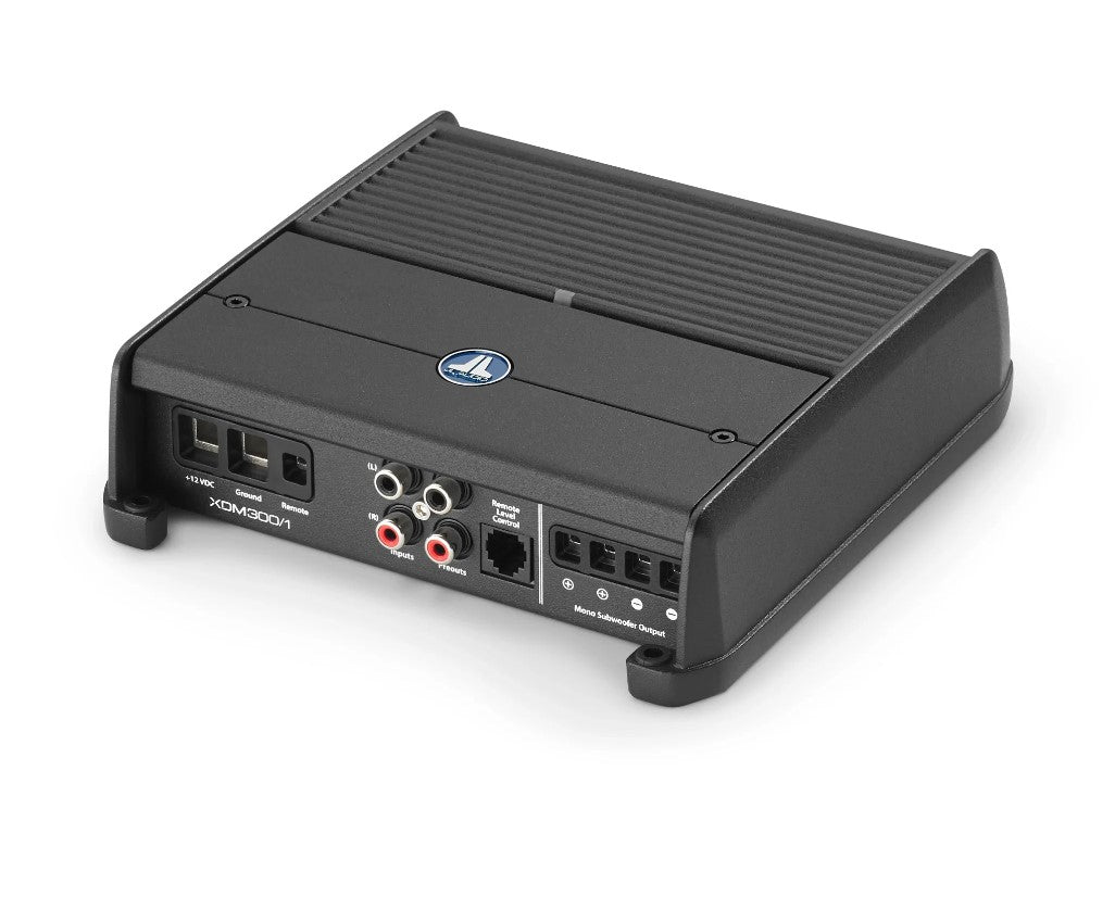 JL Audio XDM300/1 Monoblock Class D Car Amplifier 300W RMS - Marine Grade Power for Boats & Vehicles - Perfect for Bass Boost in Car Audio Systems & Marine Stereo Installations