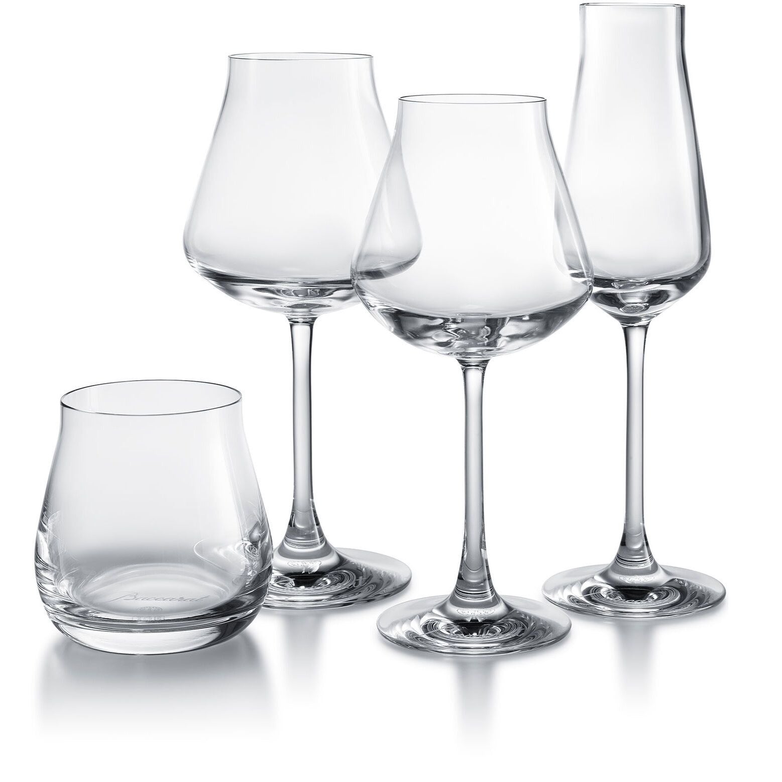 Premium Baccarat Degustation Wine Glasses Set of 4 - Elegant Crystal Stemware for Fine Dining, Wine Tasting & Special Occasions