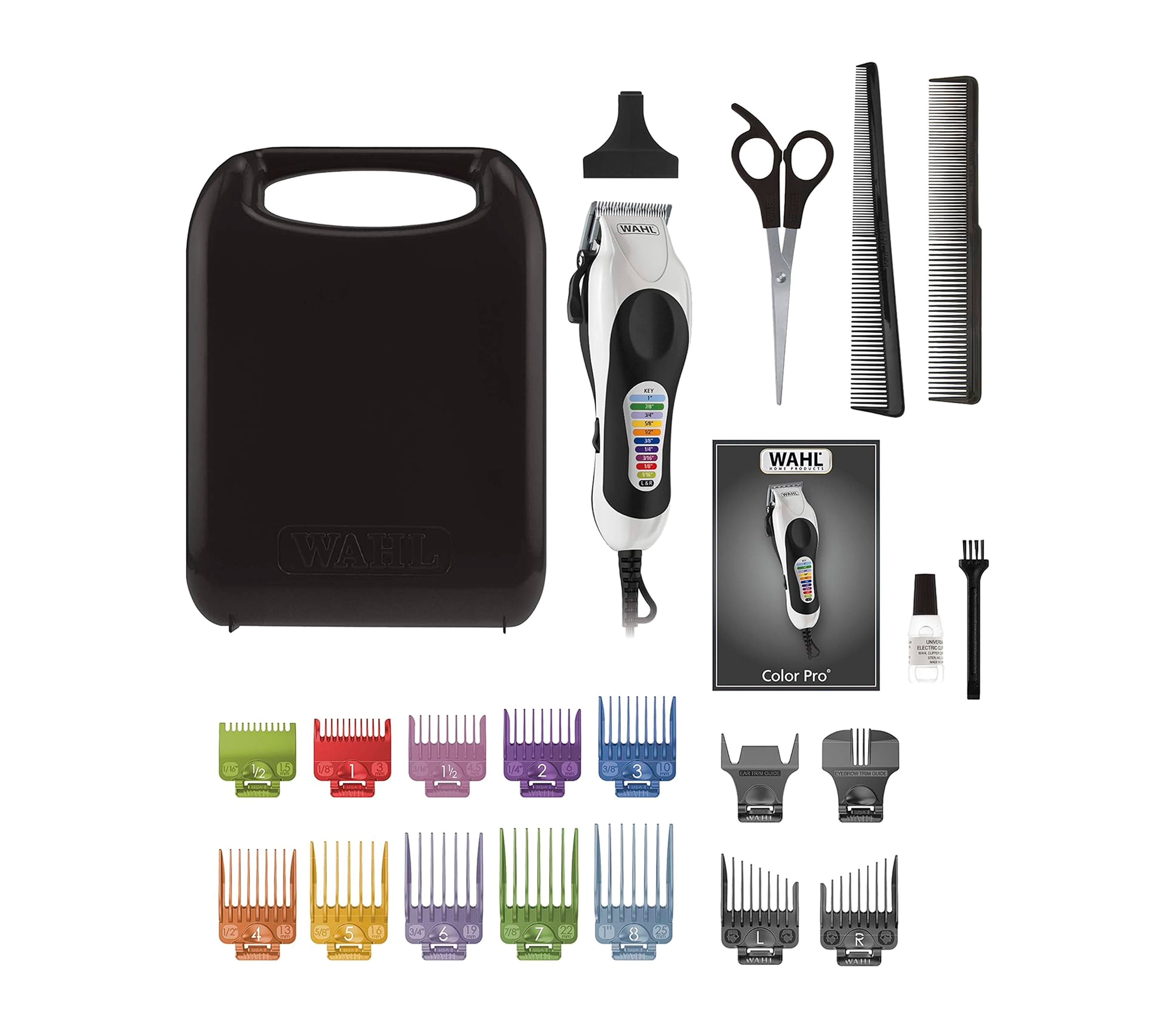 Wahl Color Pro 23-Piece Hair Clipper Kit for Men - Professional Hair Cutting & Styling at Home, Barbershop & Salon Use